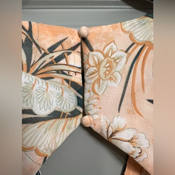 Saints + Secrets Selfie Leslie Orange Flutter Sleeve Dress | Size Small - Picture 9 of 12